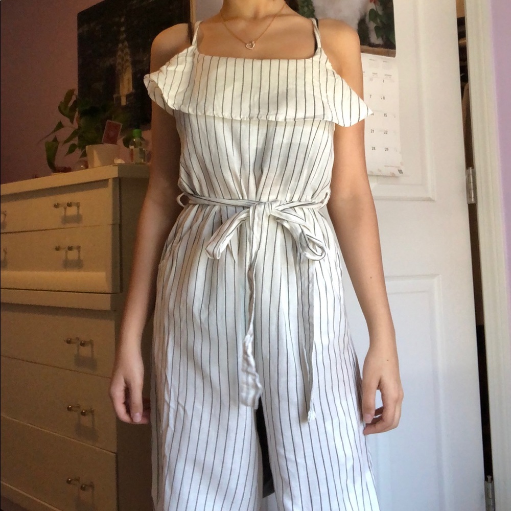 striped jumpsuit